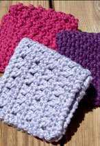 Spa Crochet Washcloths set of 3