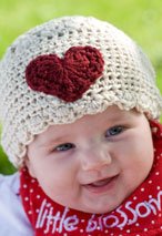 Sweet-Heart Crochet Infant Hat