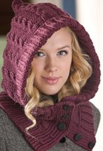 Through the Woods Hooded Neck  Warmer & Cuffs