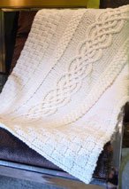 Cabled Wedding Blanket
