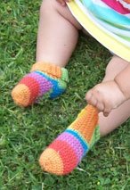 Baby Slipper Crochet Socks