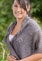 Diamond Stripe Lace Shawl