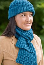 Farrow Rib Hat & Scarf Set
