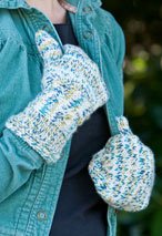 Zig Zag Cable Mittens