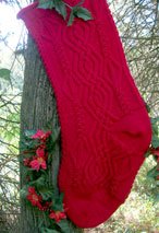 Christmas Cable Heirloom Stocking