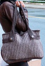 Felt Like Tweed Bag with bonus Mini Cellphone Purse pattern