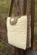 Shaggy Loop Crochet Shoulder Bag
