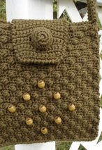 Cobblestone Crochet Shoulder Bag