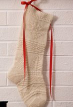 Mix-It-Up Textured Christmas Stocking Pattern