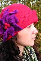 Cabled Felt Cloche