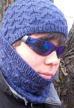 Switchback Cabled Hat and Gaiter