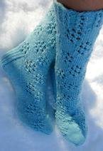 Snowflake Eyelet Socks