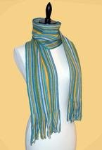 Simply Striped Crochet Scarf 