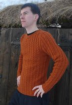 Ribbed Cable Pullover