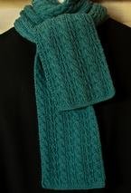 Cable Lover's Reversible Scarf 