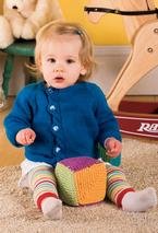 Baby Offset Cable Cardigan