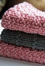 Kitchen Knitted Dishcloths - set of 3