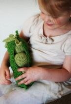 Cotton Peas in Pod Crochet Toy 