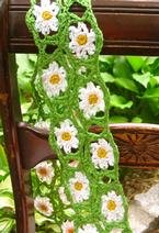 Daisy Crochet Scarf