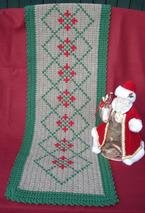 Holiday Crochet Table Runner 