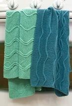 Cotlin Hand Towels with Traveling Stitch Designs