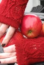 Apple of My Eyelet Fingerless Gloves