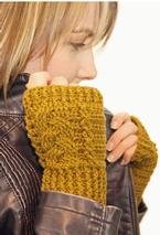 Crochet Braided Fingerless Mitts