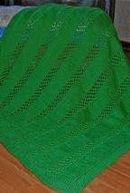 Lattice Stripe Baby Blanket