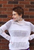 WORK+SHELTER Lace Striped Sweaters