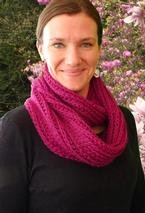 Raspberry Soda Crochet Cowl