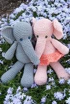 Morris & Matilda Amigurumi Crochet Elephants