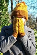 Herringbone Hat and Mittens