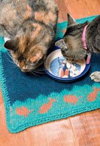Felted Goldfish Cat Placemat Pattern