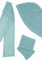 Fish Trap Hat- Wrist Warmers & Scarf Pattern