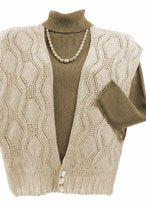 Grass-Basket Cropped Ruana Vest Pattern