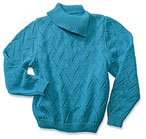Diagonal Eyelet Pullover Pattern