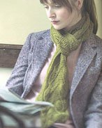 Backyard Leaves Scarf Pattern