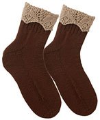 Lace Cuffed Socks Pattern