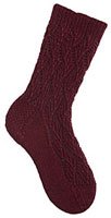 Ribbed Lace Socks Pattern
