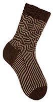 Maze Mosaic Socks Pattern