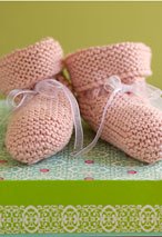 Be-Ribboned Booties Pattern