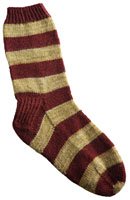 House Socks (wide Stripes) Pattern