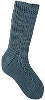 Cable Clock Socks Pattern