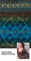 Autumn Rose Pullover Pattern - Aquatic