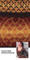Autumn Rose Pullover Pattern - Sunset