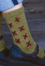 Embroidered Flower Socks Pattern