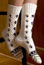 Flower Socks Pattern