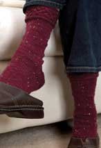 Cabled Cuff Socks Pattern