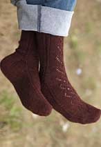Lace & Cable Socks Pattern