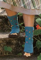 Embroidered Trellis Socks Pattern